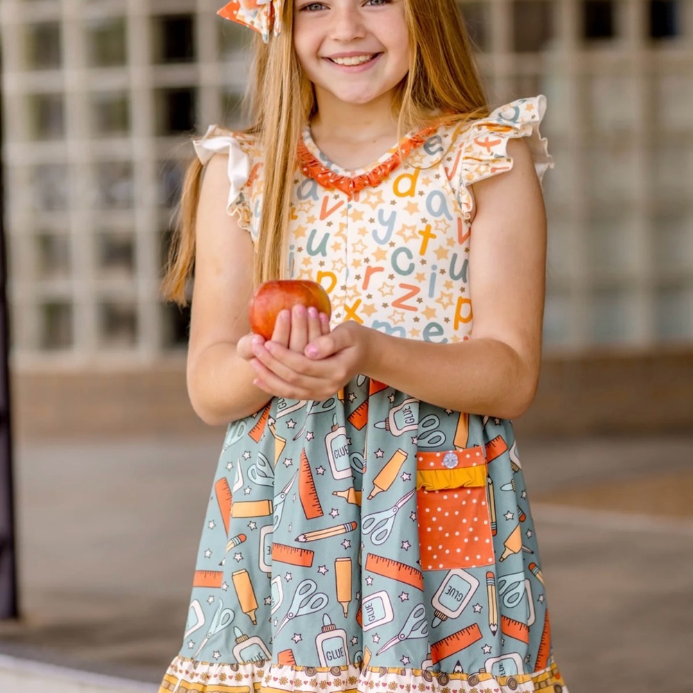 🌷Matilda Jane Alphabet and Craft Themed Girls Dress🌷